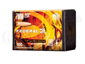 .284 / 7 mm 140 gr / 9,1 g Federal Fusion Geschosse 100 Stück