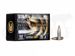 .308 / 7,62 mm 165 gr / 10,7 g Federal Trophy Bonded Tip Geschosse 50 Stück