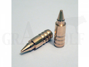 .338 / 8,5 mm 165 gr / 10,7 g Wi-La-Tech DSG Doppel-Scharfrand-Geschosse bleifrei 50 Stück