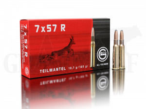 7x57R 165 gr / 10,7 g Geco Teilmantel Patronen 20 Stück