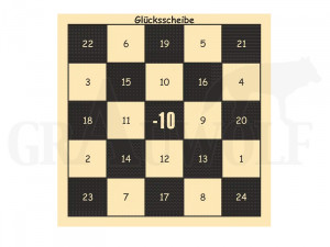 Glücksscheiben Motiv Schachbrett 10 x 10 cm 100 Stück