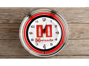 Hornady Retro Wanduhr Neon 17" 43,2 cm