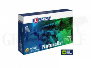 9,3x62 250 gr / 16,2 g Lapua Naturalis Bleifrei Patronen 20 Stück