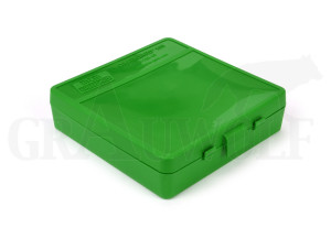 MTM Klappdeckelbox P-100-45 grün für 100 Patronen .45 ACP / 10 mm