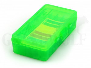 MTM Klappdeckelbox P50-45 grün transparent für 50 Patronen: .45 ACP, 10 mm, 41 AE
