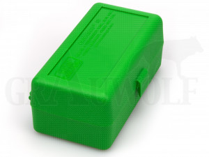 MTM Klappdeckelbox RSLD-50 grün für 50 Patronen: WSSM / .460 / .500 S&W