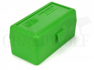 MTM Klappdeckelbox RSS-50 grün für 50 Patronen: PPC, 7,62 x 39, 8x33 