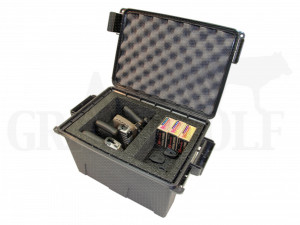 MTM Tactical Pistol Case 4 Waffenkoffer für 4 Pistolen Dunkelgrau