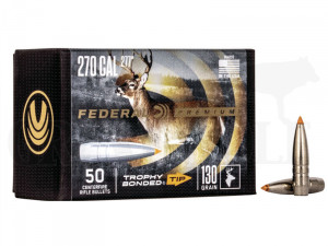 .277 / 7 mm 130 gr / 8,4 g Federal Trophy Bonded Tip Geschosse 50 Stück