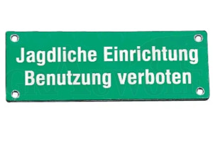 Dr. Gmünder Schildchen Reviereinrichtung 80 x 30 mm
