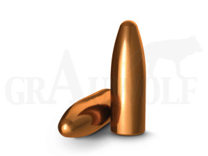 .323 / 8 mm S 190 gr / 12,3 g H&N verkupferte Rundkopf High Speed Geschosse 250 Stück
