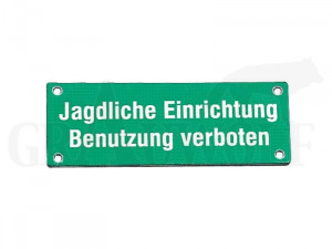 Schild Leichtmetall Jagdliche Einrichtung