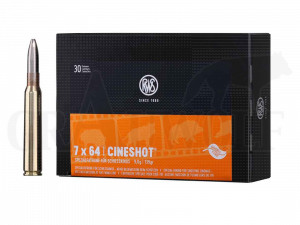 7x64 139 gr / 9,0 g RWS Cineshot Patronen 50 Stück