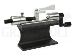 Sinclair / Wilson Hülsentrimmer mit Fräskopf Edelstahl mit Mikrometerverstellung, Ständer und Feststeller für Hülsenhalter Sinclair / Wilson Hülsentrimmer mit Fräskopf Edelstahl mit Mikrometerverstellung, Ständer und Feststeller für Hülsenhalter