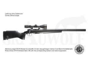 Steyr Mannlicher Breeze SM12 Carbon .308 Win Repetierer für Over-Barrel Schalldämpfer Lauflänge 40,7 cm 