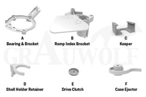 Lee (TP5484) Ersatzteilset Breech Lock Ultimate Turret Presse 6 Stationen Lee (TP5484) Ersatzteilset Breech Lock Ultimate Turret Presse 6 Stationen