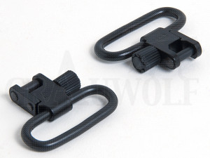 Uncle Mikes Schnellabnehmbare Riemenbügel QD-SS-BL Innenbreite der Öse 1.25" ca. 32 mm 2 Stück