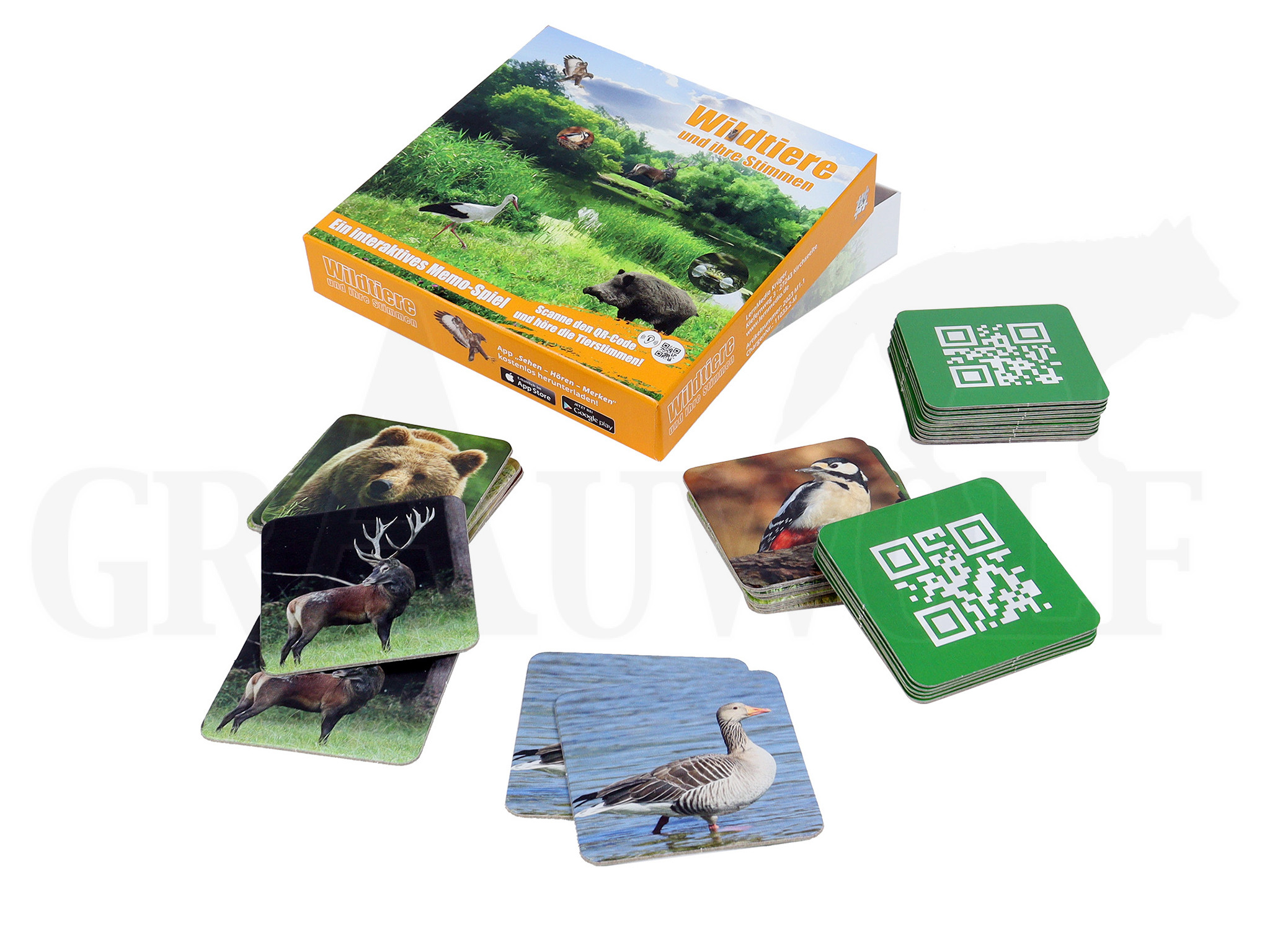 stimmen zum spiel Memory-Spiel-Wildtiere und ihre Stimmen - grauwolf.net