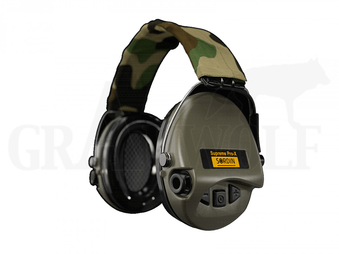 Sordin elektronischer Gehorschutz Supreme Pro X grun camo grauwolf