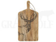 Holzschneidebrett Mango mit Hirschmotiv