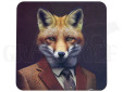 Sechs Untersetzer und Box im Set Wild Gentlemen