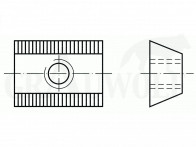 Recknagel Zentrale Klemmleiste 45° Aufnahmeprisma (Zeiss Innenschiene)