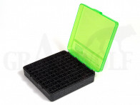 MTM Klappdeckelbox P-100-3 grün-schwarz für 100 Patronen: .357 Magnum