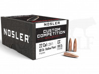 .224 / 5,6 mm 69 gr / 4,4 g Nosler Custom Competition HPBT Geschosse 100 Stück