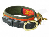 Niggeloh De Luxe Hundehalsband XS 30 - 40 cm oliv orange