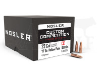 .224 / 5,6 mm 77 gr / 4,9 g Nosler HPBT Custom Competition Geschosse 1000 Stück