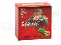 Rottweil Subsonic Trap 12/67,5 2,4 mm 28 g Bleischrotpatronen 25 Stück