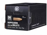 .366 / 9,3 mm 226 gr / 14,6 g RWS Doppelkern Geschosse 50 Stück