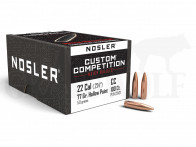 .224 / 5,6 mm 77 gr / 4,9 g Nosler HPBT Custom Competition Geschosse 100 Stück