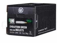 .366 / 9,3 mm 184 gr / 11,9 g RWS Evolution Green Geschosse 50 Stück