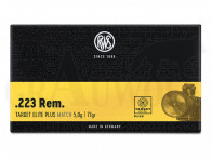 .223 Rem 77 gr / 5,0 g RWS Target Elite Plus Match Patronen 20 Stück