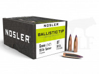 .243 / 6 mm 95 gr / 6,2 g Nosler Ballistic Tip Geschosse 50 Stück