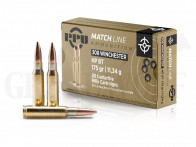 .308 Winchester 175 gr / 11,34 g Prvi Partizan Match Vollmantel Patronen 20 Stück