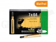 7x64 Brenneke 160 gr / 10,4 g Brenneke TAG Bleifrei Patronen 20 Stück