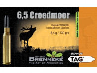 6,5 Creedmoor 130 gr / 8,4 g Brenneke TAG Bleifrei Patronen 20 Stück