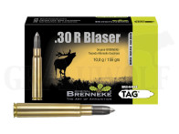 .30R Blaser 155 gr / 10 g Brenneke TAG Patronen 20 Stück 