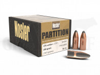 .375 / 9,5 mm 260 gr / 16,8 g Nosler Partition Geschosse 50 Stück