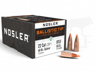 .224 / 5,6 mm 40 gr / 2,6 g Nosler Bleifreie BallisticTip Varmint Geschosse 100 Stück