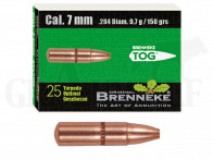 .284 / 7 mm 150 gr / 9,7 g Brenneke TOG Geschosse 25 Stück