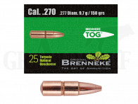 .277 / 7 mm 150 gr / 9,7 g Brenneke TOG Geschosse 25 Stück