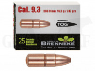 .366 / 9,3 mm 247 gr / 16,0 g Brenneke TOG Geschosse 25 Stück