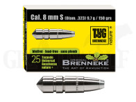 .323 / 8 mm 150 gr / 9,7 g Brenneke TUG Nature+ Geschosse 25 Stück