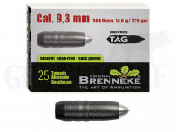 .366 / 9,3 mm 225 gr / 14,6 g Brenneke TAG Geschosse 25 Stück