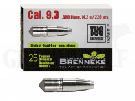 .366 / 9,3 mm 220 gr / 14,2 g Brenneke TUG Nature+ Geschosse 25 Stück