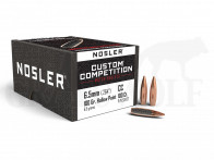 .264 / 6,5 mm 100 gr / 6,5 g Nosler Custom Competition HPBT Geschosse 100 Stück