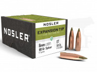 .323 / 8 mm 180 gr / 11,7 g Nosler E-Tip bleifreie Geschosse 50 Stück